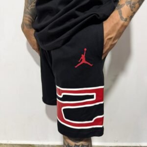 Bermuda de algodón Jordan red