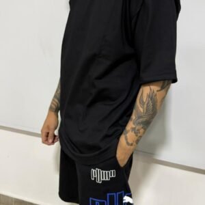 Remera Oversize negra lisa